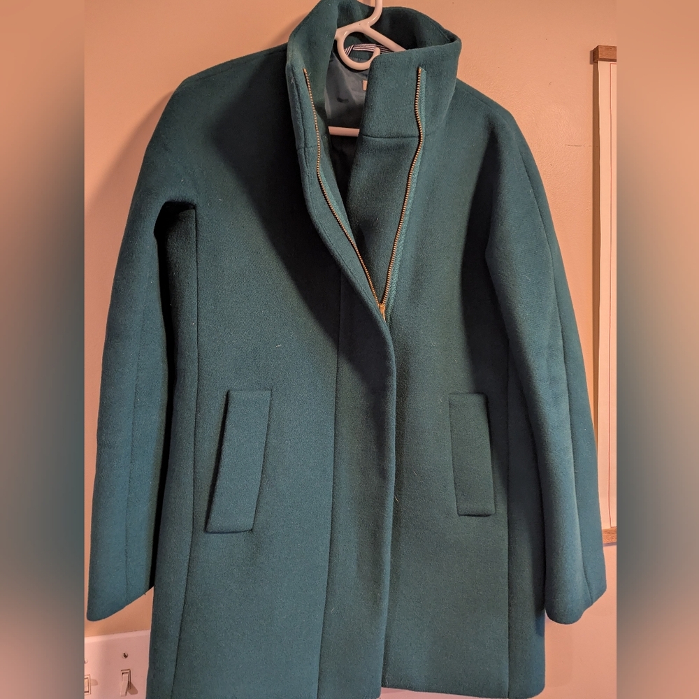 J. Crew Teal Lady Day Coat for Women